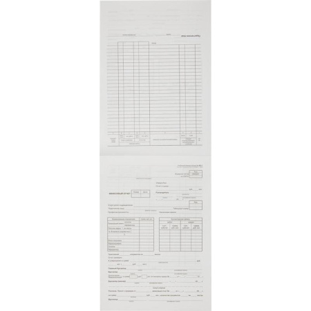 Бланк Авансовый отчет Attache Economy форма АО-1 А4 (195x270 мм, 5  книжек по 100 листов, газетная бумага)