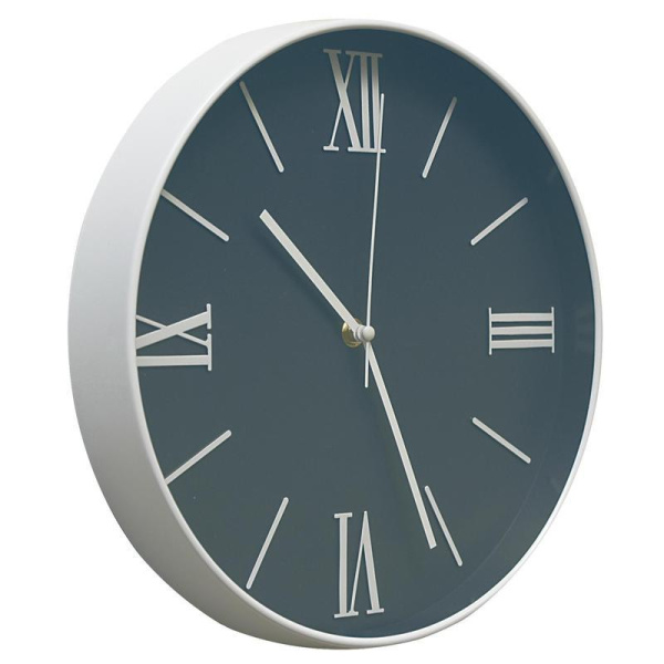 Часы настенные Clock Dark Blue (30.6x30.6x4.5 см)