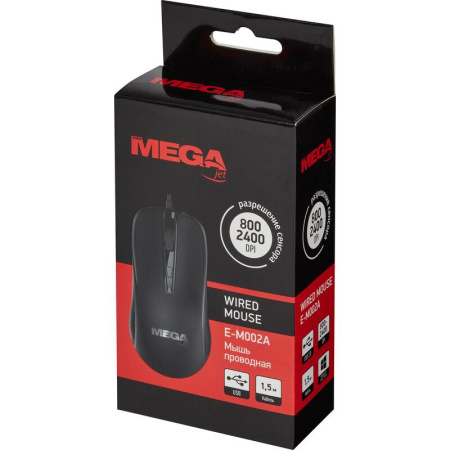 Мышь проводная ProMega E-M002A черная Мышь проводная ProMega E-M002A черная