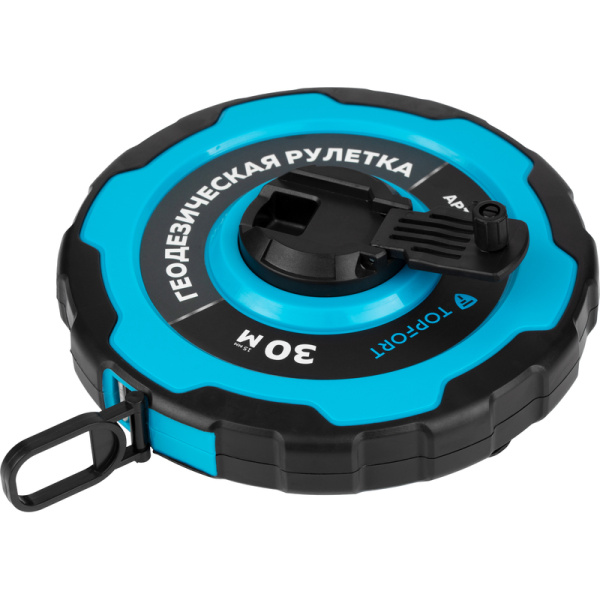 Рулетка геодезическая TOPFORT Master 30 м х 15 мм в прорезиненном  корпусе (2019130)