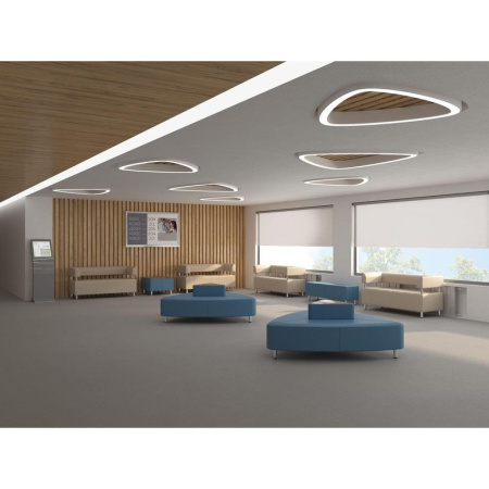 Диван трехместный Юнит-Док U3H светло-зеленый (искусственная кожа)