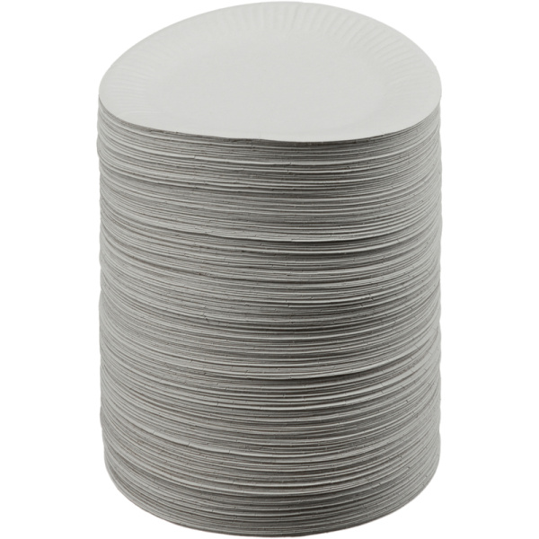 Тарелка одноразовая бумажная 170 мм белая 1000 штук в упаковке Тарелка одноразовая бумажная 170 мм белая 1000 штук в упаковке