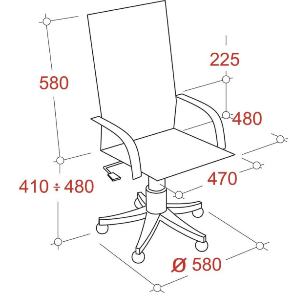 Кресло игровое Easy Chair 659 TPU красное/черное (искусственная кожа, пластик)