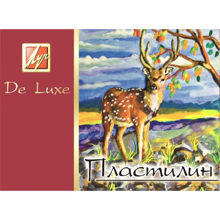 Пластилин «Люкс», 10 цветов, со стеком