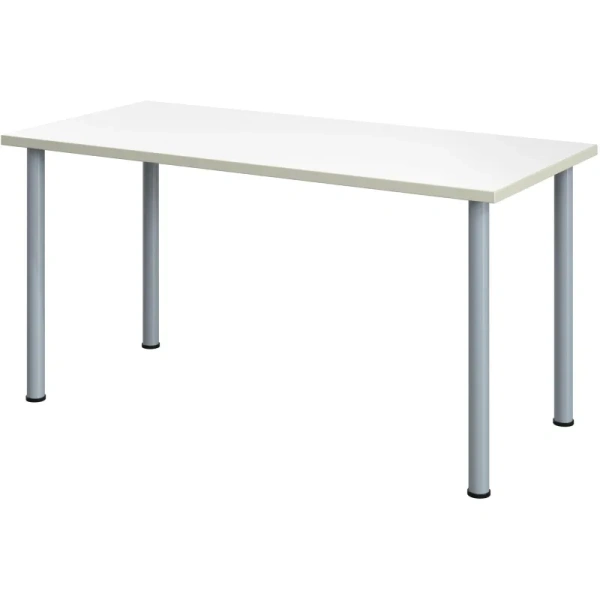 Стол обеденный Комус МДС (белый/серый, 1500х700х760 мм)
