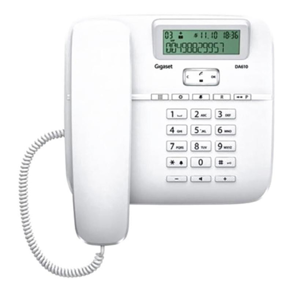 Телефон проводной Gigaset DA611 белый (S30350-S212-S322)