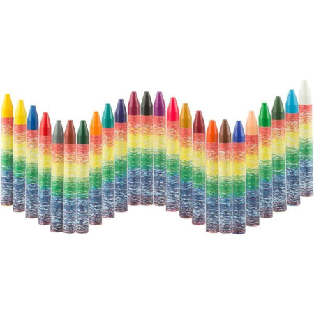 Мелки восковые Луч Фантазия круглые 24 цвета Мелки восковые Луч Фантазия круглые 24 цвета