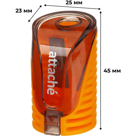 Точилка для карандашей Attache с контейнером пластиковая