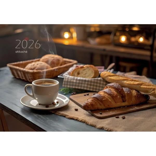 Календарь настенный 3-х блочный 2026 Чашка кофе 33x70.5 см