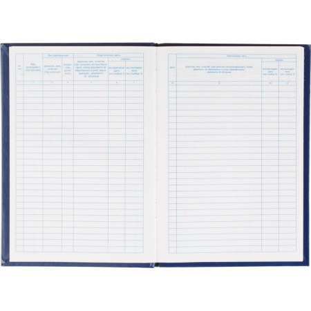 Журнал учета противопожарных инструктажей (96 листов, сшивка, обложка  переплетный картон/бумвинил)