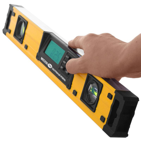 Уровень электронный Мегеон 77004 2 глазка 400 мм Уровень электронный Мегеон 77004 2 глазка 400 мм