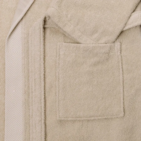 Халат махровый Комус Delray 54 (XXL) бежевый