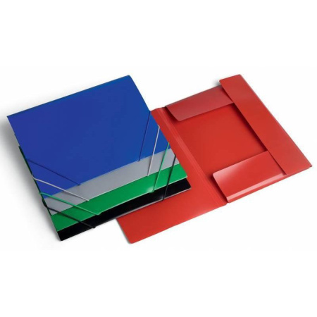 Папка на резинках Attache А4 пластиковая синяя (0.6 мм, до 200 листов)