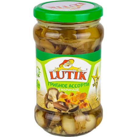 Грибное ассорти Lutik в маринаде 314 мл