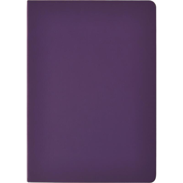 Ежедневник недатированный Attache Soft touch искусственная кожа А5 136 листов фиолетовый (фиолетовый обрез)