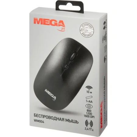 Мышь беспроводная ProMega jet WM004 чёрная