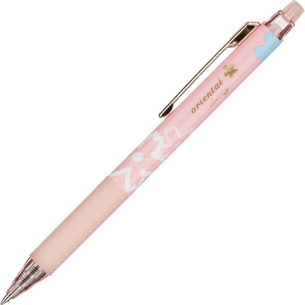 Ручка гелевая со стираемыми чернилами M&G Sakura Time синяя  (толщина линии 0.35 мм)