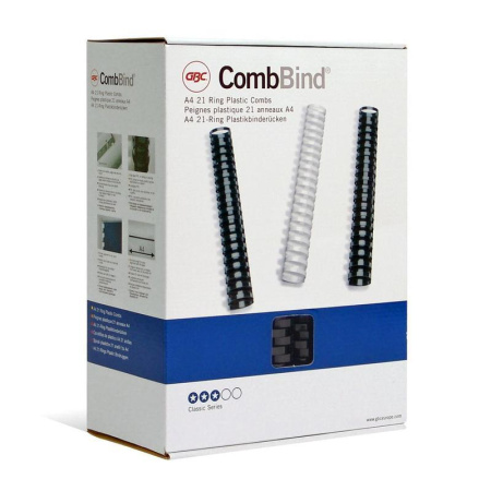 Пружины пластиковые GBC, 51мм, черные, 50 шт/уп