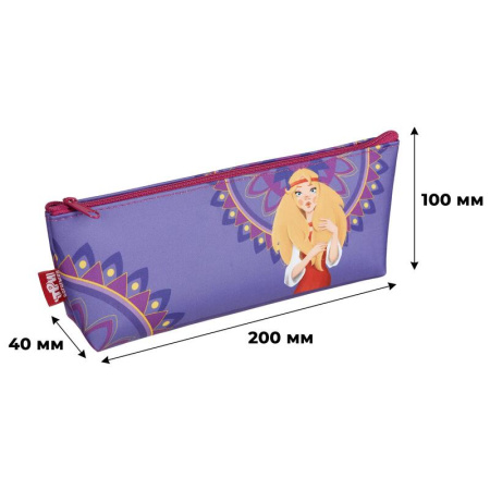Пенал-косметичка Комус Три богатыря Аленушка синий