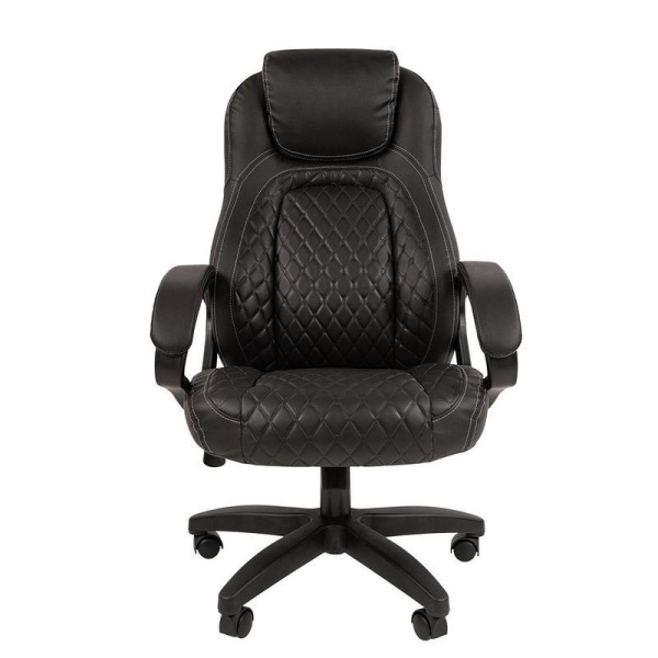 Кресло для руководителя Chairman 432 черное (экокожа, пластик)