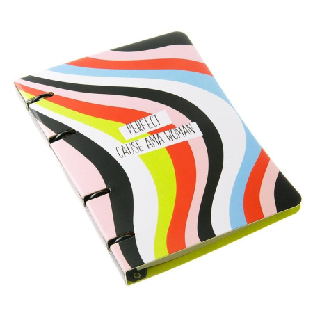 Бизнес-тетрадь Be Smart Abstract A5 80 листов разноразноцветная в клетку  на кольцах (155x212 мм)