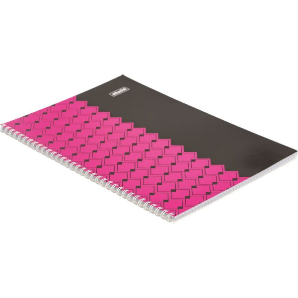 Тетрадь общая Attache А4 60 листов в клетку на гребене (обложка  комбинированная, ВД-лак, 40 штук в упаковке)