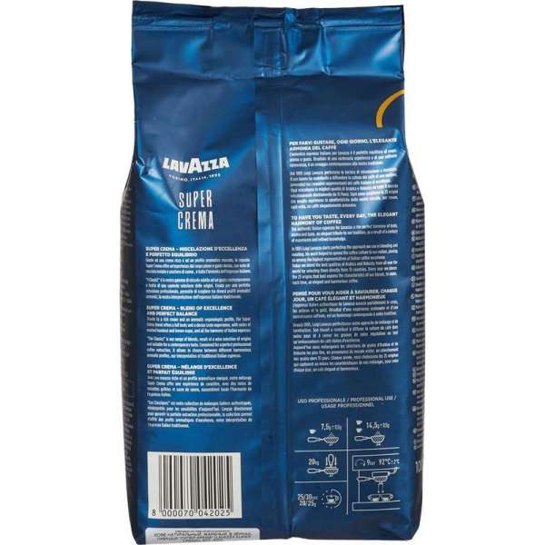 Кофе в зернах Lavazza Super Crema 1 кг