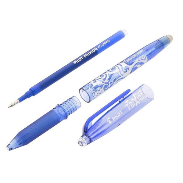 Ручка гелевая со стираемыми чернилами Pilot Frixion Ball синяя (толщина линии 0.25 мм)