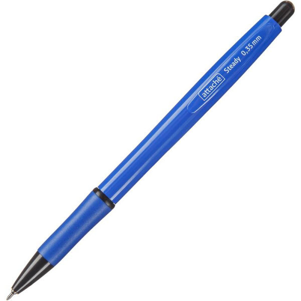 Ручка шариковая автоматическая Attache Steady синяя (толщина линии 0.35  мм)