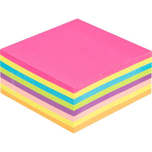 Стикеры Attache Selection 76х76 мм неоновые 7 цветов (1 блок, 400 листов)