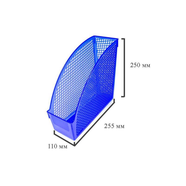 Вертикальный накопитель 110 мм Attache Офис Класс пластиковый синий