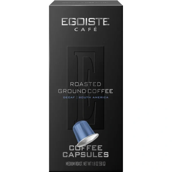 Кофе в капсулах для кофемашин Egoiste Decaf (10 штук в упаковке)