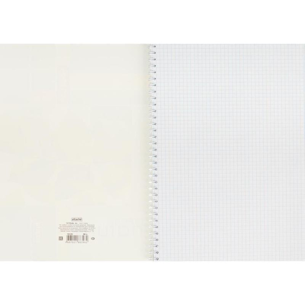 Тетрадь общая Attache (A4, 96 листов, клетка, на спирали)