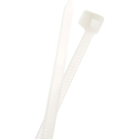 Хомут (стяжка) пластиковый Вихрь 250x4.8 мм белый 100 штук