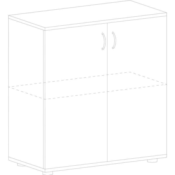 Шкаф для документов Рондо (береза, 804х450х760 мм)