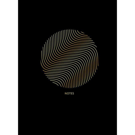 Бизнес-тетрадь Канц-Эксмо Illusion А4 200 листов черная в клетку на  сшивке (210х290 мм)