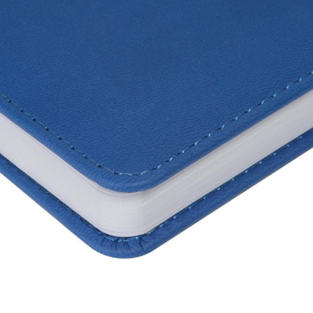 Ежедневник недатированный Альт Velvet искусственная кожа А6+ 136 листов  синий (110х155 мм)