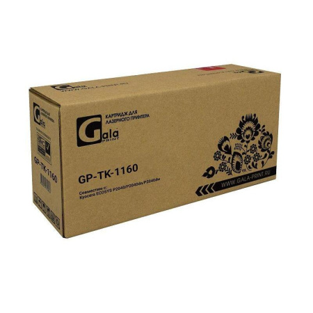 Тонер-картридж GalaPrint TK-1160 для Kyocera черный совместимый