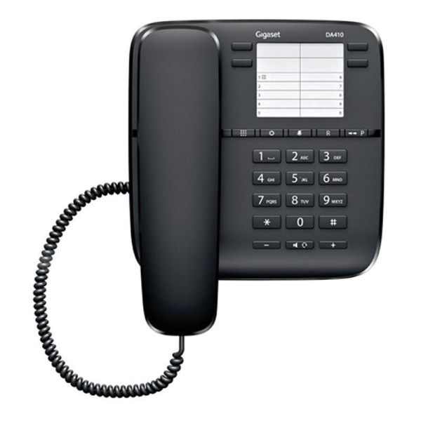 Телефон проводной Gigaset DA410 черный
