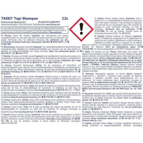 Шампунь для пенной очистки ковровых покрытий Diversey Taski Tapi Shampoo  5 л (концентрат)