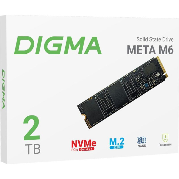 SSD накопитель Digma Meta M6 2 ТБ (DGSM4002TM63T)