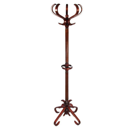 Вешалка напольная В-10Н на 5 персон (махагон)