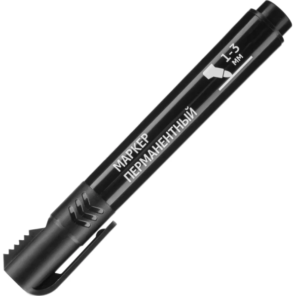 Маркер перманентный Attache черный (толщина линии 1-3 мм)