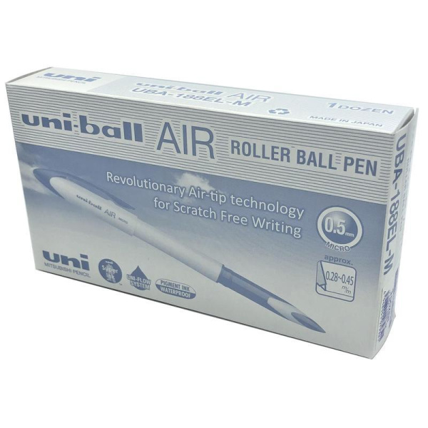 Роллер Uni-Ball Air синий (голубой корпус, толщина линии 0.45 мм)
