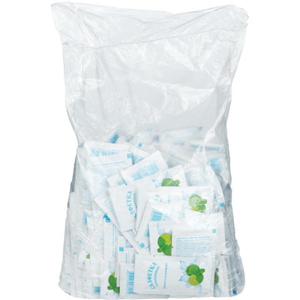 Салфетки влажные очищающие саше 150 штук в упаковке