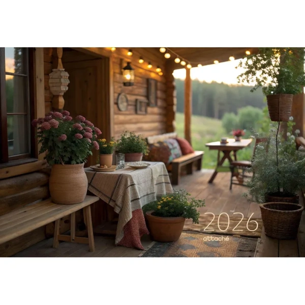 Календарь настенный 3-х блочный 2026 природа 33x70.5 см