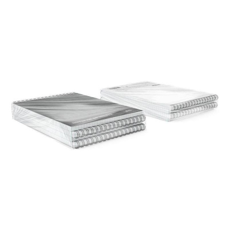 Блокнот ErichKrause Megapolis А5 80 листов черная в клетку на спирали  (148х210 мм)