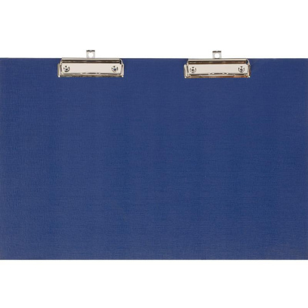 Папка-планшет с 2 зажимами Attache A3 синяя горизонтальная