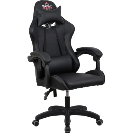 Кресло игровое Easy Game 532TPU чёрное (экокожа, пластик)