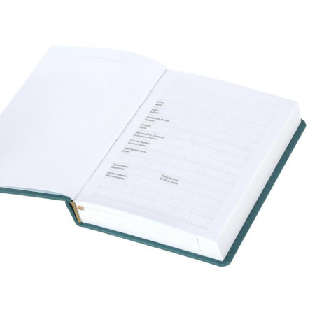 Ежедневник недатированный Attache Сиам искусственная кожа А6 176 листов бирюзовый (110x155 мм)